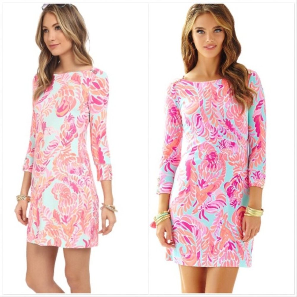 Lilly Pulitzer Upf Sophie Love Bird Small Short Dress pink dress size XS - Picture 2 of 8
